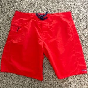 Red New Patagonia Board Shorts Size 40 Men’s